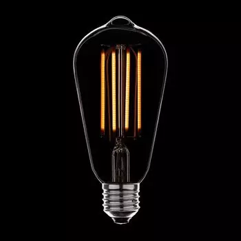 Лампа светодиодная диммируемая E27 4W прозрачная 056-762