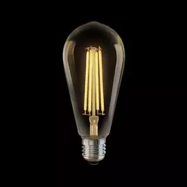Лампа светодиодная филаментная E27 6W 2800К золотая VG10-ST64Gwarm6W 5526