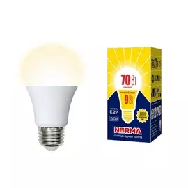 Лампочка светодиодная LED-A60-9W/3000K/E27/FR/NR картон Volpe