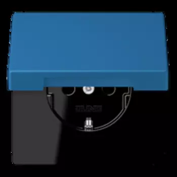 LC1520KIKL32030 Les Couleurs® Le Corbusier SCHUKO®-розетка с откидной крышкой и со встроенной повышенной защитой от прикосновения bleu ceruleen 31 Jung