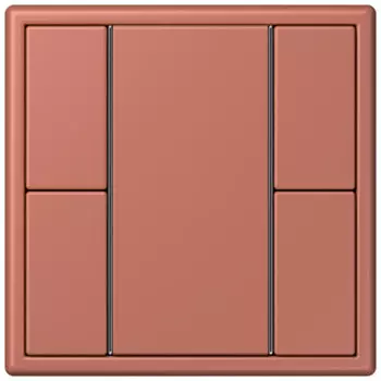 LC502TSA32121 Les Couleurs® Le Corbusier KNX кнопочный модуль F 50 с двумя парами кнопок terre sienne brique Jung