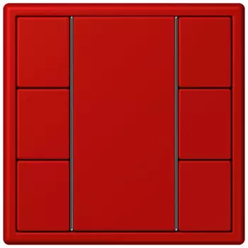 LC503TSA32090 Les Couleurs® Le Corbusier KNX кнопочный модуль F 50 с тремя парами кнопок rouge vermillon 31 Jung