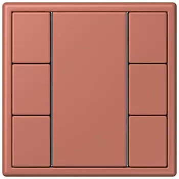 LC503TSA32121 Les Couleurs® Le Corbusier KNX кнопочный модуль F 50 с тремя парами кнопок terre sienne brique Jung