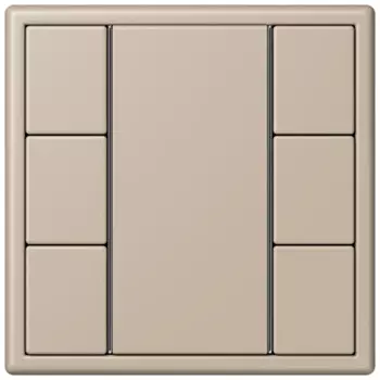 LC503TSA32142 Les Couleurs® Le Corbusier KNX кнопочный модуль F 50 с тремя парами кнопок ombre naturelle claire Jung