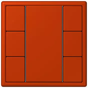 LC503TSA4320A Les Couleurs® Le Corbusier KNX кнопочный модуль F 50 с тремя парами кнопок rouge vermillon 59 Jung