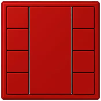 LC504TSA32090 Les Couleurs® Le Corbusier KNX кнопочный модуль F 50 с четырьмя парами кнопок rouge vermillon 31 Jung