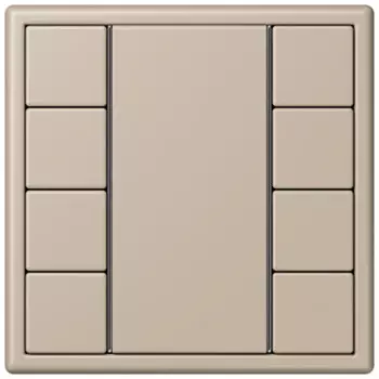 LC504TSA32142 Les Couleurs® Le Corbusier KNX кнопочный модуль F 50 с четырьмя парами кнопок ombre naturelle claire Jung