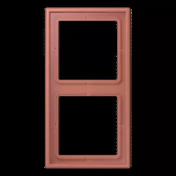 LC98232121 Рамка Les Couleurs Le Corbusier Terre sienne brique 2-постовая Jung