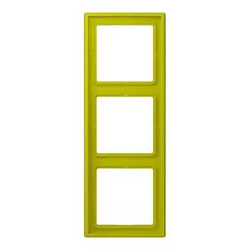 LC9834320F Рамка Les Couleurs Le Corbusier Vert olive vif 3-постовая Jung