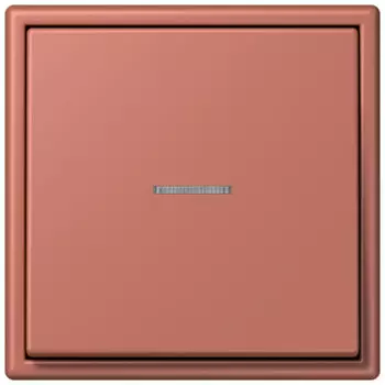 LC990KO532121 Les Couleurs® Le Corbusier Клавиша для выключателя/кнопки с окошком для подсветки terre sienne brique Jung