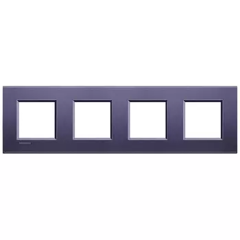 LNA4802M4CB Рамка LivingLight Квадрат Синий шелк 2+2+2+2 модуля Bticino