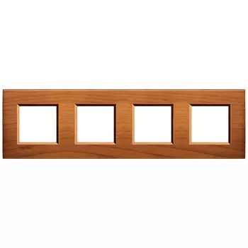 LNA4802M4LCA Рамка LivingLight Квадрат Американская вишня 2+2+2+2 модуля Bticino