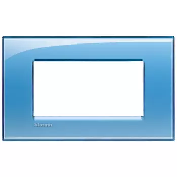 LNA4804AD Рамка LivingLight Квадрат Голубой 4 модуля Bticino