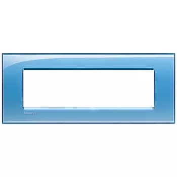 LNA4807AD Рамка LivingLight Квадрат Голубой 7 модулей Bticino