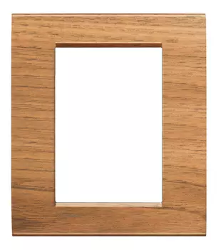 LNA4826LNC Рамка LivingLight Квадрат Европейский орех 3+3 модуля Bticino