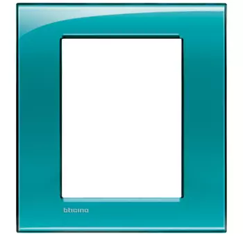 LNA4826VD Рамка LivingLight Квадрат Зеленый 3+3 модуля Bticino