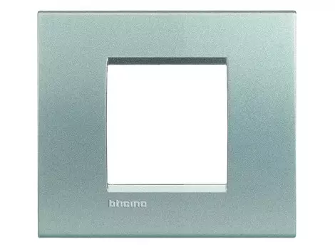 LNE4802TE Рамка LivingLight Air Алюминий 2-модульная Bticino