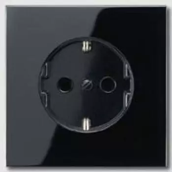 LS1520SW Розетка с заземлением Jung 16А/250В Чёрная LS серия