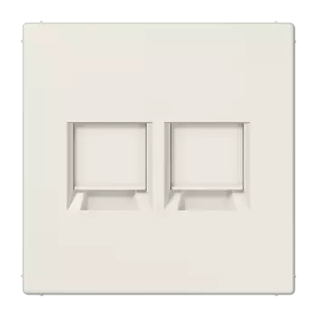 LS1969-2WE Слоновая кость Kрышка для модульных гнёзд UMA-CAT6A Jung LS серия