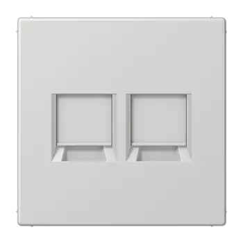 LS1969-2WELG Светло-серая Kрышка для модульных гнёзд UMA-CAT6A Jung LS серия