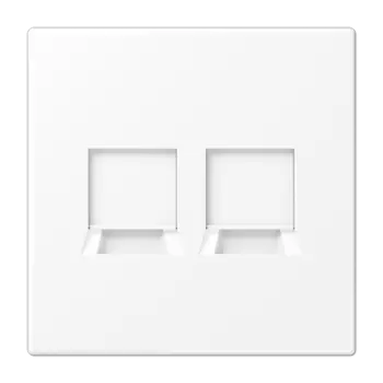 LS1969-2WEWWM белоснежный матовый Kрышка для модульных гнёзд UMA-CAT6A Jung LS серия