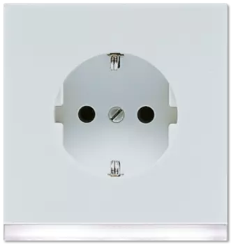 LS520-OLGLEDW SCHUKO-розетка с подсветкой LED Jung LS серия