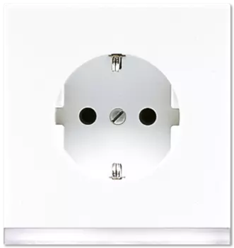 LS520-OWWLEDW SCHUKO-розетка с подсветкой LED Jung LS серия