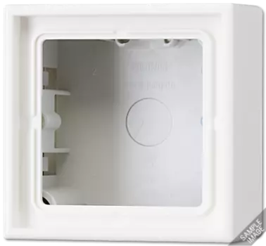 LS581AW 1-ая Коробка для накладного монтажа с основанием, сл.кость Jung LS серия