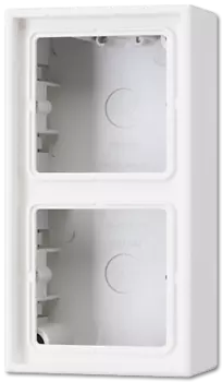 LS582AWW 2-ая Коробка для накладного монтажа с основанием, бел. Jung LS серия