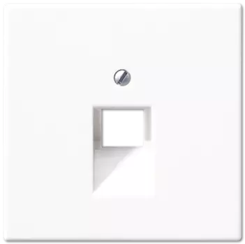 LS969-1UAWW LS 990 Белый Накладка 1-ой наклонной ТЛФ/комп розетки Jung LS серия