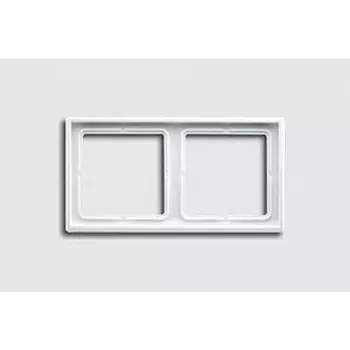 LS982WW Рамка LS 990 Белый 2-постовая Jung