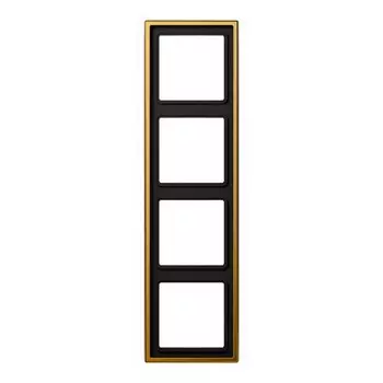 LS984GGO Рамка LS 990 Золото 4-постовая Jung