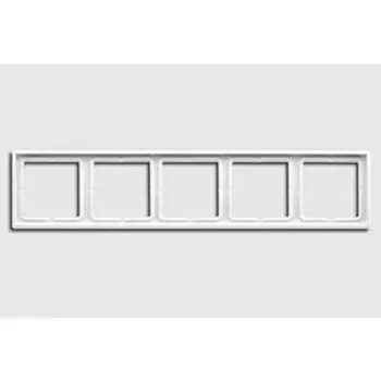 LS985WW Рамка LS 990 Белый 5-постовая Jung
