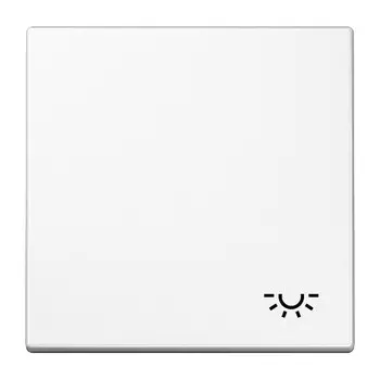 LS990LWW LS 990 Белый Клавиша 1-я с символом "ОСВЕЩЕНИЕ" Jung LS серия