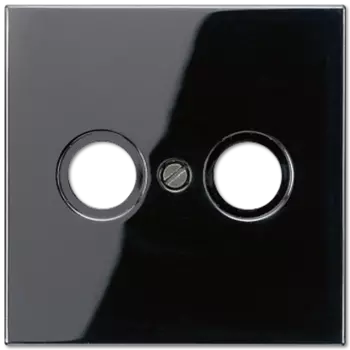 LS990TVSW LS 990 Черный Накладка TV-FM розетки Jung LS серия