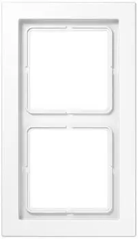 LSD982BFWW Рамка LS Design Белый 2-постовая Jung