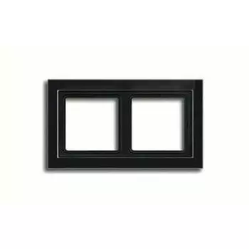 LSD982SW Рамка LS Design Черный 2-постовая Jung