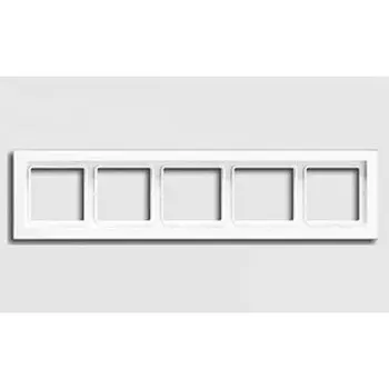 LSD985WW Рамка LS Design Белый 5-постовая Jung