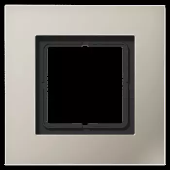 LSP981ES Рамка LS Plus Сталь 1-постовая Jung