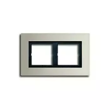 LSP982ES Рамка LS Plus Сталь 2-постовая Jung