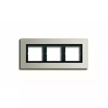 LSP983ES Рамка LS Plus Сталь 3-постовая Jung
