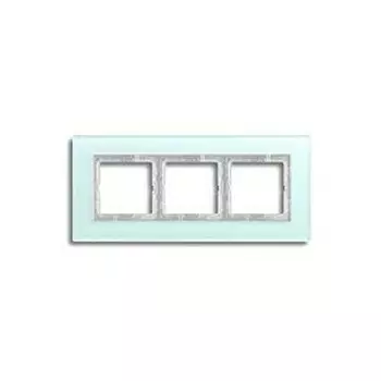 LSP983GLAS Рамка LS Plus Светло-зеленый 3-постовая Jung