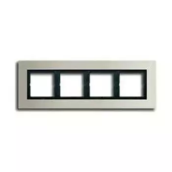 LSP984ES Рамка LS Plus Сталь 4-постовая Jung