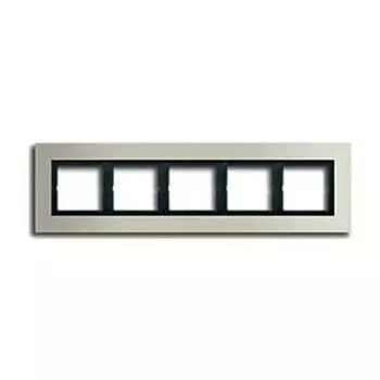 LSP985ES Рамка LS Plus Сталь 5-постовая Jung