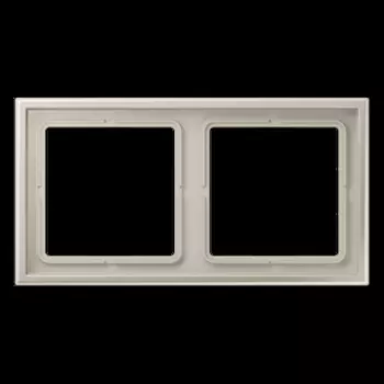 LSZES982BF Рамка LS ZERO Нержавеющая сталь 2-постовая Jung