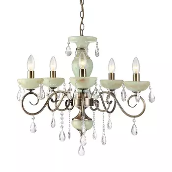 Люстра подвесная Arte Lamp Onyx Green A9592LM-5AB
