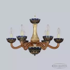 Люстра подвесная Bohemia Ivele 1309 1309/6/200 G Am/Amber-Blue/H-1I