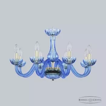Люстра подвесная Bohemia Ivele 1310 1310/8/240 G Aq/Aquamarime/M-1H