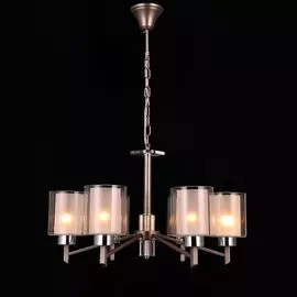 Люстра подвесная Natali Kovaltseva Double DOUBLE 81049-6C ANTIQUE SILVER