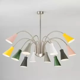 Люстра потолочная Eurosvet Pronto 70080/12 сатин-никель